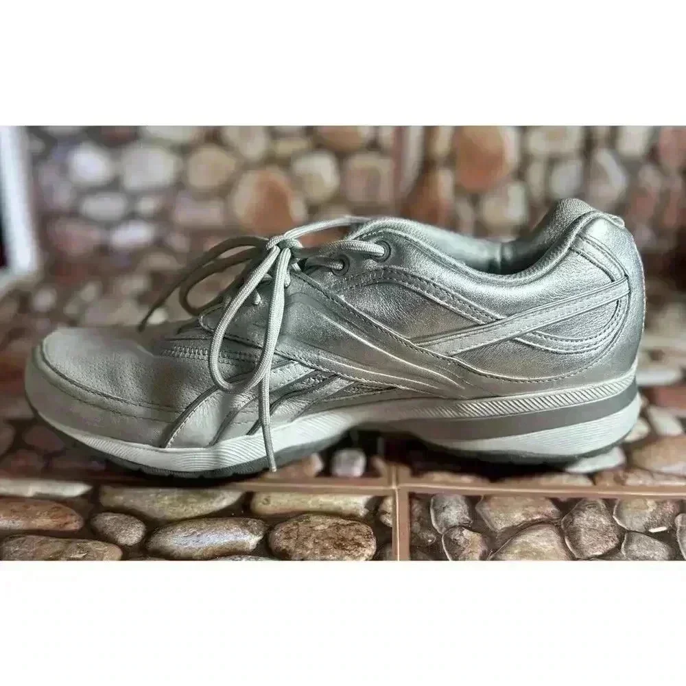 Reebok Easytone 10 Gray Silver Women’s Athletic Sneakers - Picture 8 of 16